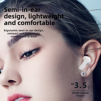 In-ear Bluetooth слушалки с AI превод, Bluetooth 5.0, обхват 10 м, IPX4, живот на батерията 4–8 ч