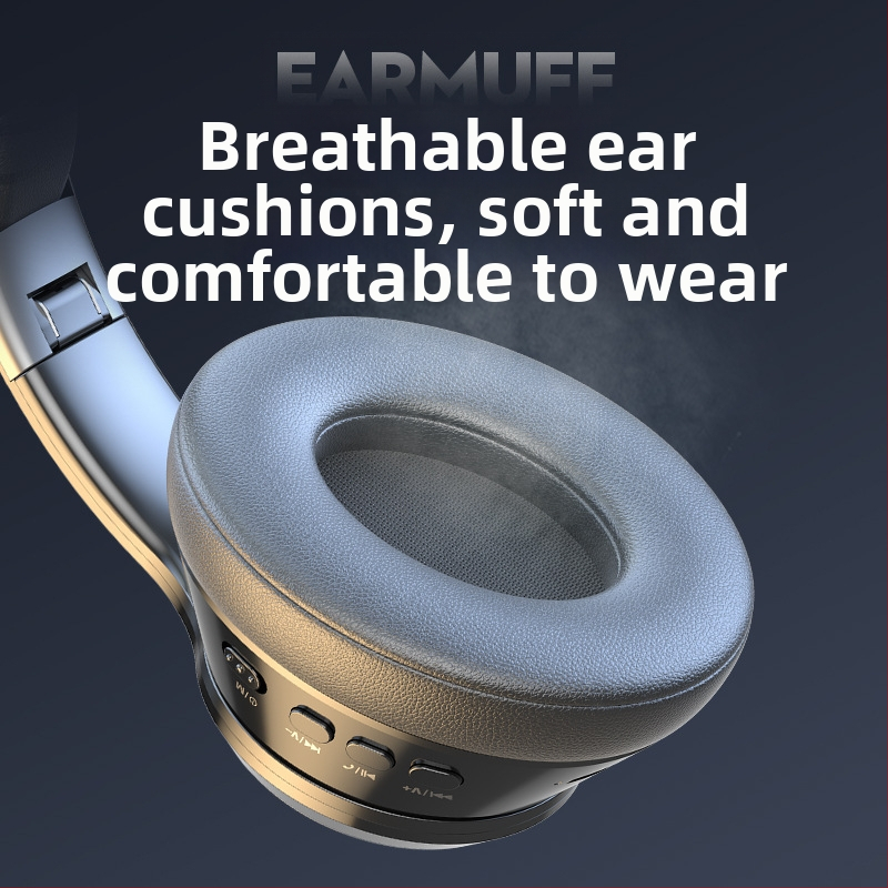 Безжични Bluetooth слушалки с микрофон, геймърски стерео хедсет, 3,5 мм жак, OEM готови