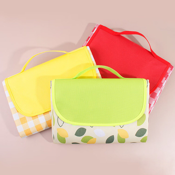 Āra piknika paklājs, pārnēsājams, ūdensizturīgs no netkāta auduma, Oxford netkātais audums, piemērots 1–8 personām