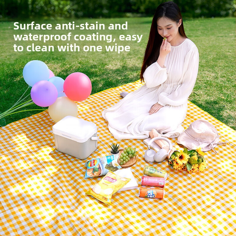 Портативна пикникова постелка за открито, водоустойчива, от нетъкан текстил, оксфорд плат за защита от влага, за 1–8 души