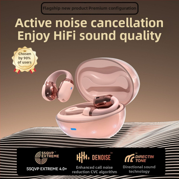 Спортни Bluetooth слушалки с костна проводимост, клип-дизайн, обхват до 10 м, Bluetooth 5.4, живот на батерията 4–8 ч