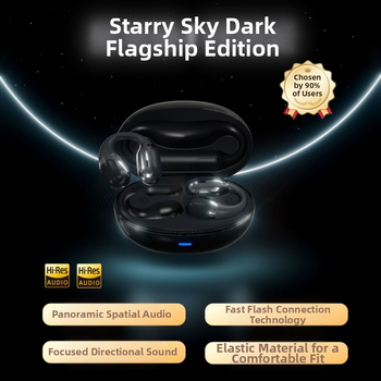 Спортни Bluetooth слушалки с костна проводимост, клип-дизайн, обхват до 10 м, Bluetooth 5.4, живот на батерията 4–8 ч