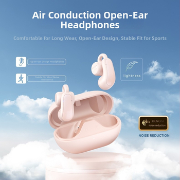 Bluetooth ушни клип слушалки, истински безжични със шумопотискане, обхват 10 м, BT 5.3, клип дизайн, стерео звук, 4–8 ч батерия