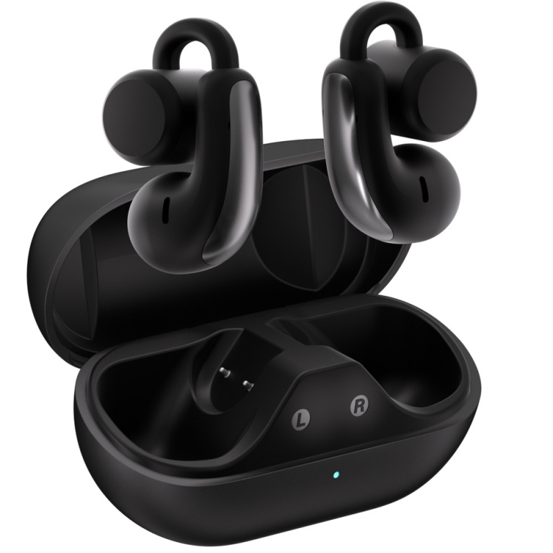 Bluetooth slúchadlá s klipom na ucho, skutočne bezdrôtové s potlačením šumu, dosah 10 m, BT 5.3, stereo, výdrž batérie 4–8 h