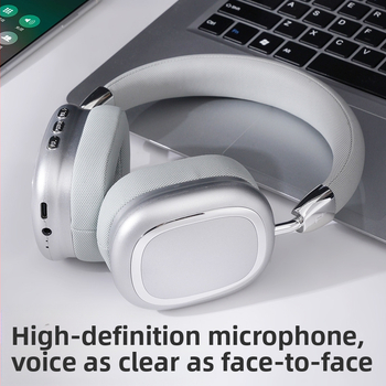 Безжични хедсет слушалки за през ухото, Bluetooth 5.0, силен бас, двустранен стерео, модел B35, обхват 10 м, автономия 4–8 ч