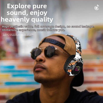 Слушалки за глава Bluetooth 5.3, обхват 10 м, стерео звук, живот на батерията 4–8 ч