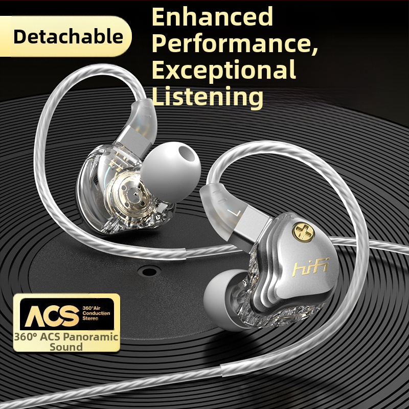 Жични слушалки с микрофон, 3,5 мм жак, универсална съвместимост, 120 см кабел, 10 мм драйвери, честотен обхват 20 Hz–20 kHz