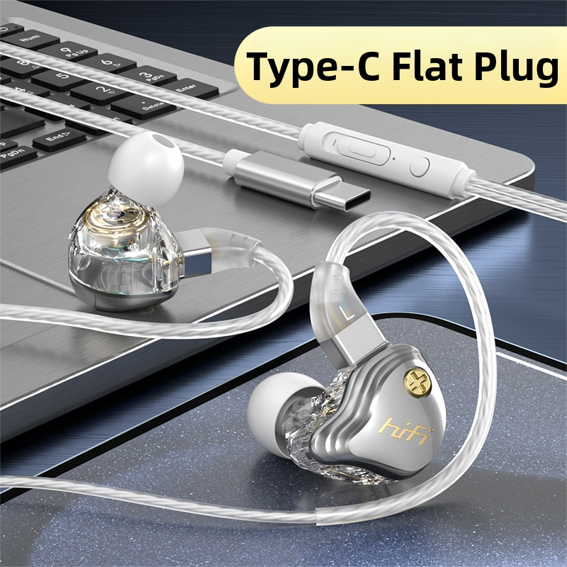 Laidinės ausinės su integruotu mikrofonu, 3,5 mm kištukas, 120 cm kabelis, 10 mm garsiakalbis, dažnio atsakas 20 Hz–20 kHz