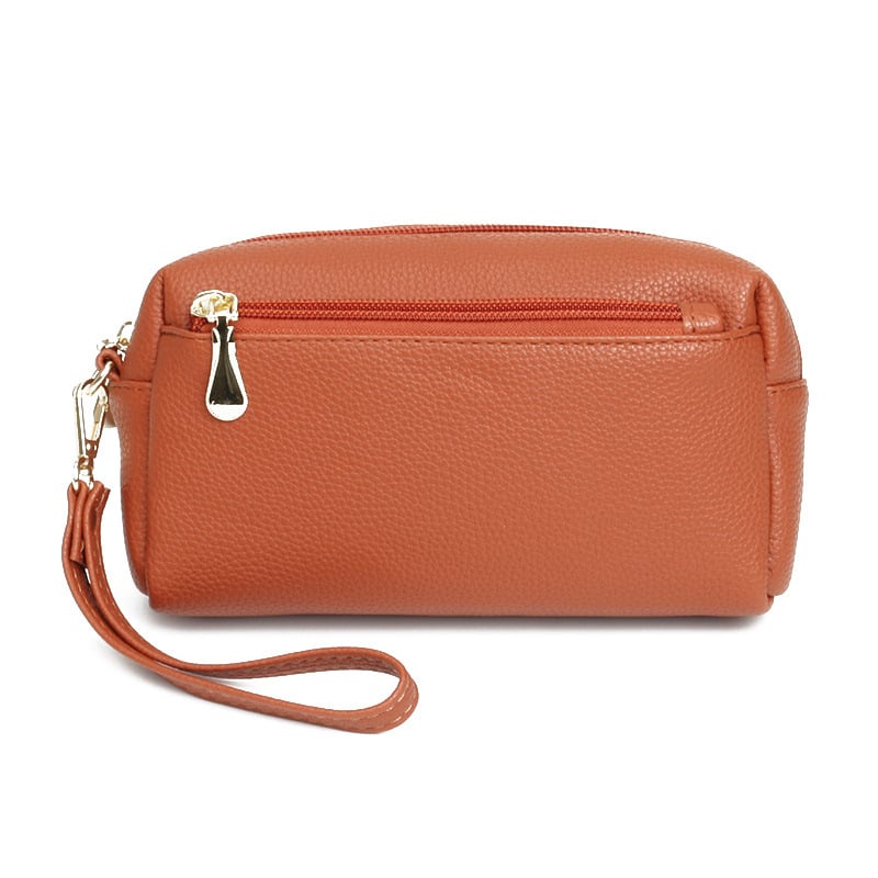 Kosmetinė rankinė, miesto minimalistinio stiliaus, PU medžiaga, horizontali kvadratinė forma, užtrauktuko atidarymas, vidiniai skyriai: užtrauktuko kišenė, telefono kišenė, sendvičiaus tipo užtrauktuko kišenė, poliesterio pamušalas