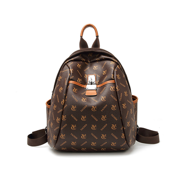 Rucsac Annmuu PU, căptușeală din poliester, deschidere cu fermoar, buzunar interior pentru telefon și ID, buzunar secret cu fermoar