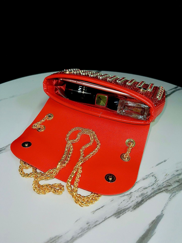 PU materijala večernja clutch torbica s kristalima, mali kvadratni oblik, unutarnji pretinac za telefon i ID, zatvaranje poklopcem