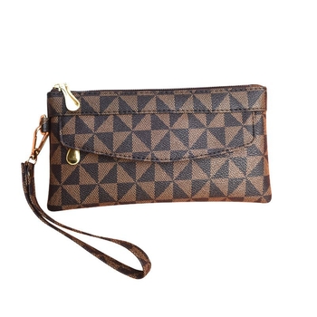 Unisex clutch rankinė iš dirbtinės odos su PU vidiniu pamušalu, horizontalaus dizainas, vidinis užtrauktuko kišenė, kasdieniam naudojimui, pavasaris 2025 leidimas