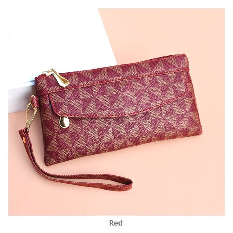 Unisex clutch rankinė iš dirbtinės odos su PU vidiniu pamušalu, horizontalaus dizainas, vidinis užtrauktuko kišenė, kasdieniam naudojimui, pavasaris 2025 leidimas