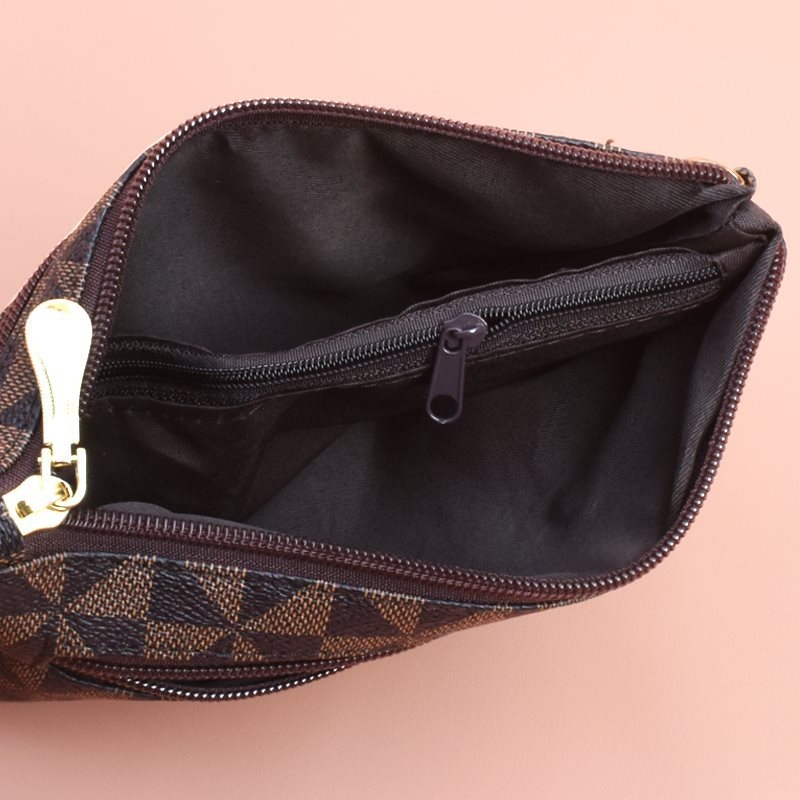 Unisex clutch rankinė iš dirbtinės odos su PU vidiniu pamušalu, horizontalaus dizainas, vidinis užtrauktuko kišenė, kasdieniam naudojimui, pavasaris 2025 leidimas