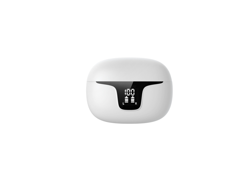 Prave bežične Bluetooth slušalice s ANC/ENC blokiranjem šuma, digitalni zaslon, Bluetooth 5.3, domet 10 m, IPX4 vodootporne