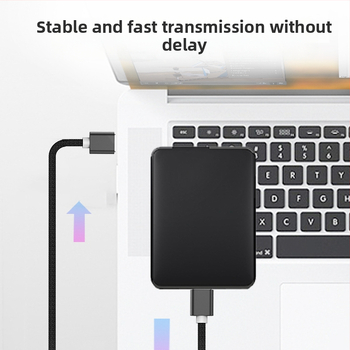 Плетен USB кабел за данни с двоен USB-A мъжки конектор, бързо зареждане, пренос на данни за външен твърд диск