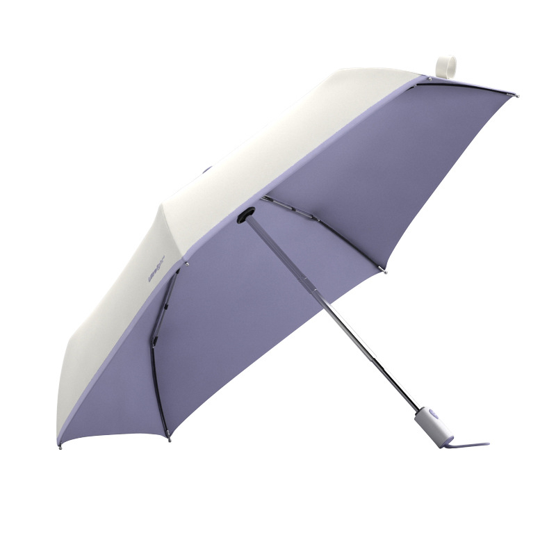Sulankstomas skėtis su 6 strypais, automatinis atidarymas uždarymas, UPF 50+ UV apsauga, aliuminio rėmas ir kotas, 210T audinys