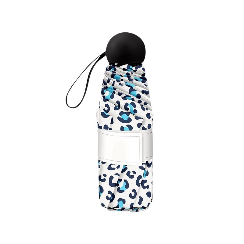 Piecu daļu lietussargs, 190T audums, UPF50+ UV aizsardzība, 6 ribas, dzelzs kāts, plastmasas rokturis, manuāla atvēršana