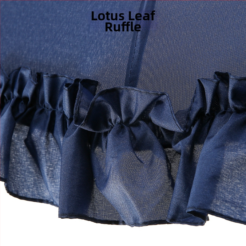 16 ribu lietussargs ar garu rokturi pagodas stilā, izliektu rokturi, audums 190T, UPF 40+, dzelzs rāmis un stienis