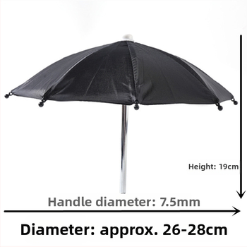 Be rankenos mini skėtis saulės apsaugai, 8 plieniniai rėmai, 210T poliesterio audinys, UPF > 50
