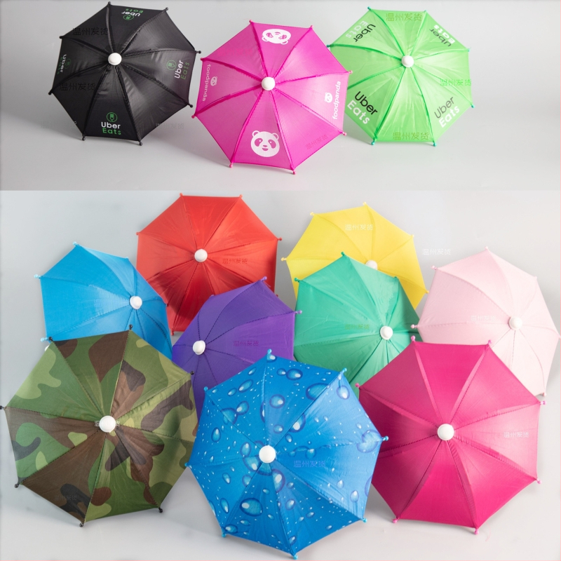 Be rankenos mini skėtis saulės apsaugai, 8 plieniniai rėmai, 210T poliesterio audinys, UPF > 50