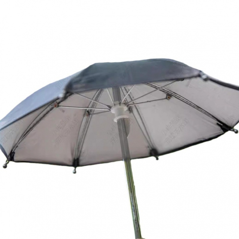 Be rankenos mini skėtis saulės apsaugai, 8 plieniniai rėmai, 210T poliesterio audinys, UPF > 50