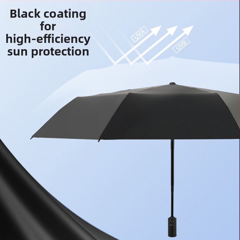 Сгъваем чадър с три секции в винтидж стил с национален мотив и илюстративен дизайн; автоматично отваряне и затваряне; UPF50+; рамка от сплав с 8 ребра; възможност за печат на лого