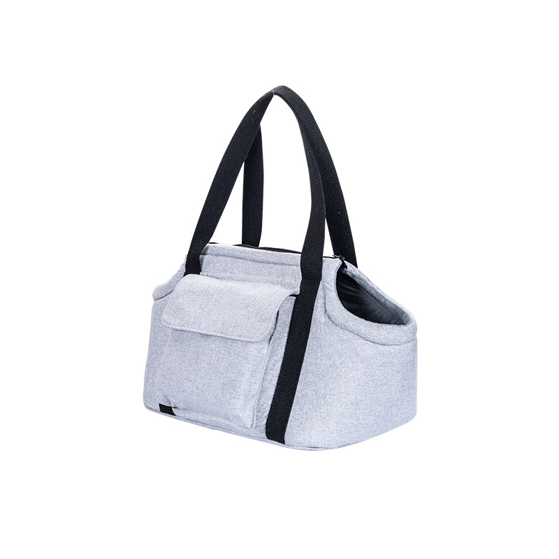 Mājdzīvnieku ceļojumu soma kaķiem un suņiem, visām sezonām, divslāņu, pārnēsājama un salokāma, no lina