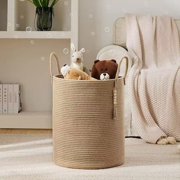 Koš za rublje od pamukovog užeta, marka The most home life, model K0, stil Moderna jednostavnost, kategorija Koš za pohranu