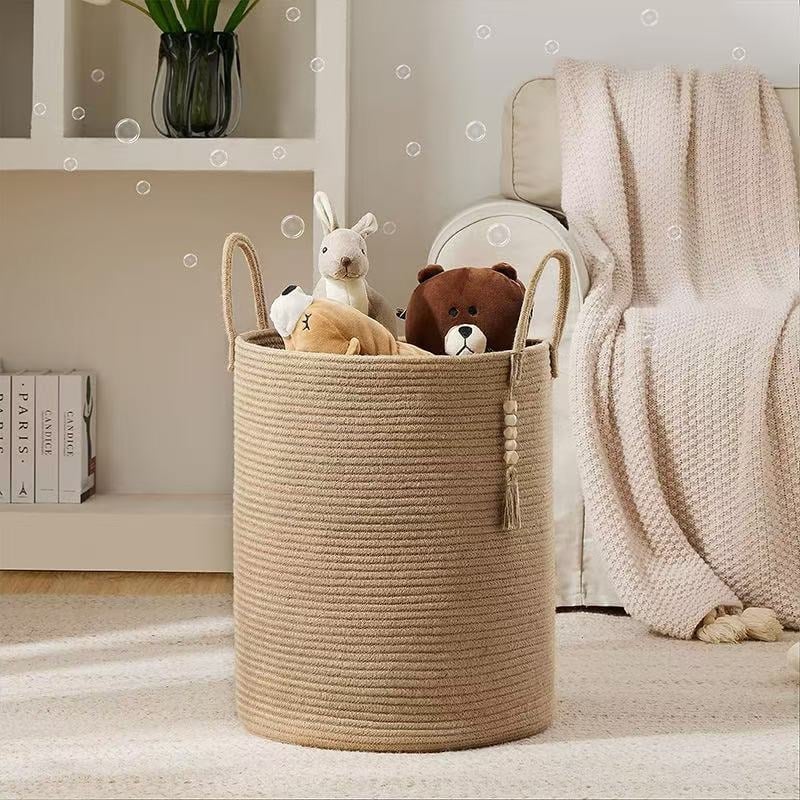Koš za rublje od pamukovog užeta, marka The most home life, model K0, stil Moderna jednostavnost, kategorija Koš za pohranu