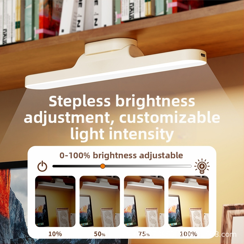 LED настолна лампа за общежитие, USB захранване, защита на очите, димер, бутонен превключвател