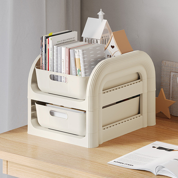 Κινούμενη κάτω από το γραφείο 3-επίπεδη μονάδα αποθήκευσης με ρόδες — περιστρεφόμενη, ανθεκτική στη σκόνη, πλαστική