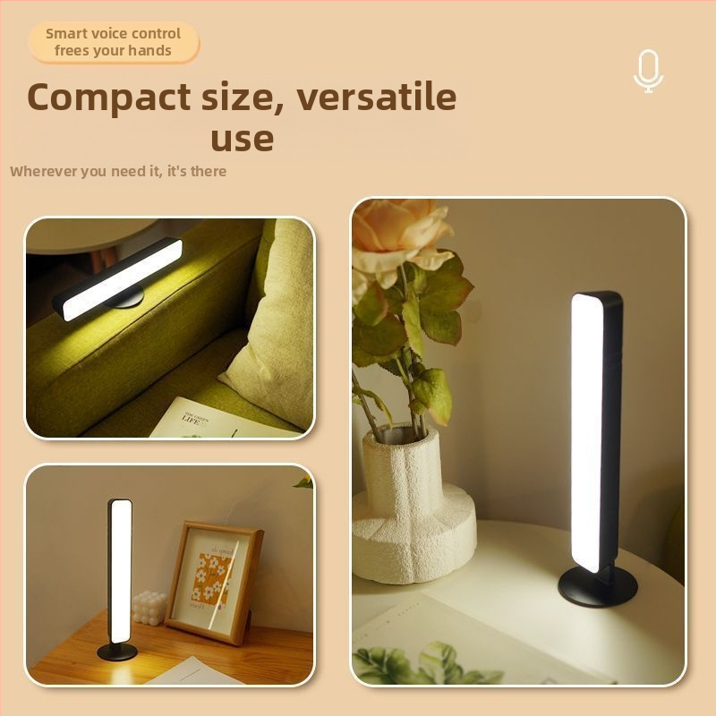 LED лампа за четене с гласово управление за общежитие — защита на очите, USB захранване, CRI ≥95