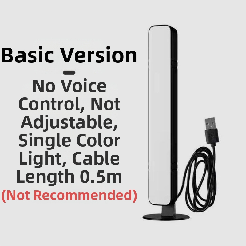 LED лампа за четене с гласово управление за общежитие — защита на очите, USB захранване, CRI ≥95