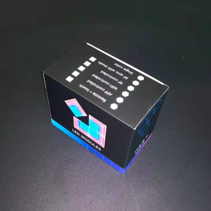 Τοίχικό φωτιστικό με σχέδιο κυψέλης, αλλαγή χρωμάτων, αφής και τηλεχειριστήριο — LED φως, πλαστικό σκίαστρο, ακρυλικό σώμα, 5V, ROHS πιστοποιημένο