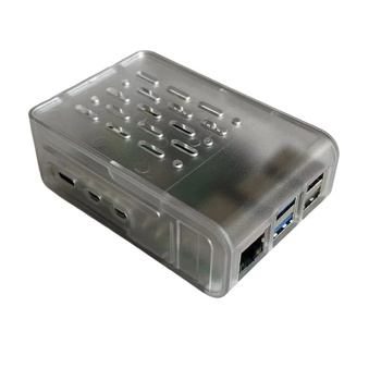 Кейс за Raspberry Pi 5 с разсейваща топлината обвивка и вграден охладителен вентилатор (пето поколение)