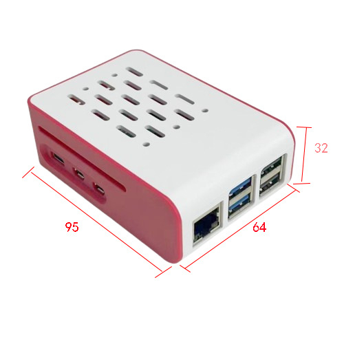 Кейс за Raspberry Pi 5 с разсейваща топлината обвивка и вграден охладителен вентилатор (пето поколение)