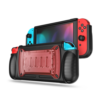 Θήκη προστασίας Nintendo Switch, μοντέλο ZONSK, TPU + PC, αποσπώμενος σχεδιασμός, προσαρμογή OEM, περιλαμβάνει θήκη TPU και διαφανή ματ PC θήκη για κάρτες παιχνιδιών