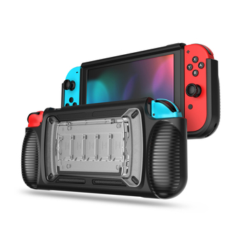 Θήκη προστασίας Nintendo Switch, μοντέλο ZONSK, TPU + PC, αποσπώμενος σχεδιασμός, προσαρμογή OEM, περιλαμβάνει θήκη TPU και διαφανή ματ PC θήκη για κάρτες παιχνιδιών