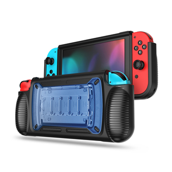 Θήκη προστασίας Nintendo Switch, μοντέλο ZONSK, TPU + PC, αποσπώμενος σχεδιασμός, προσαρμογή OEM, περιλαμβάνει θήκη TPU και διαφανή ματ PC θήκη για κάρτες παιχνιδιών