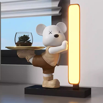 Φιγούρα αρκούδας από ρητίνη — μοντέρνο μινιμαλιστικό σχέδιο, διακοσμητικό δώρο για το σπίτι