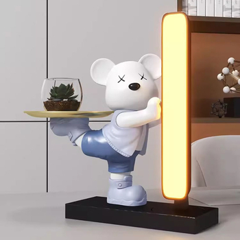 Φιγούρα αρκούδας από ρητίνη — μοντέρνο μινιμαλιστικό σχέδιο, διακοσμητικό δώρο για το σπίτι