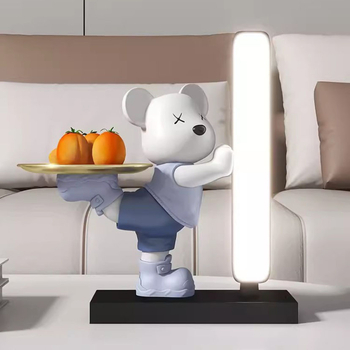 Φιγούρα αρκούδας από ρητίνη — μοντέρνο μινιμαλιστικό σχέδιο, διακοσμητικό δώρο για το σπίτι