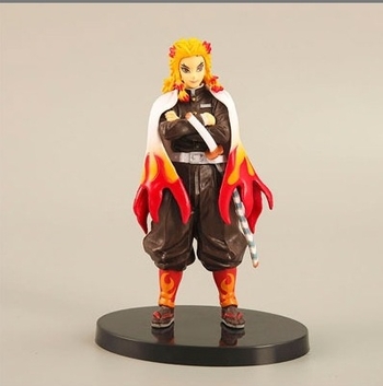 Фигури от Demon Slayer: Mitsuri Kanroji, Giyu Tomioka, Kyojuro Rengoku и Tengen Uzui — PVC, сглобени, произход Guangdong, за възрастни колекционери