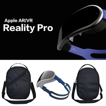 VR чанта за съхранение на Apple Vision Pro очила, 1680D Oxford платно, съвместима с PSVR2, Meta Quest 2 и Quest Pro, тегло 0,32 кг