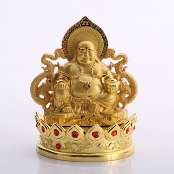 Automobilio Buda dekoras: Guanyin su tūkstančiais rankų, Maitreya ir Tathagata ant lotoso pagrindo; cinko lydinys; kinų tradicinis stilius; dekoratyvinė statulėlė; pritaikoma