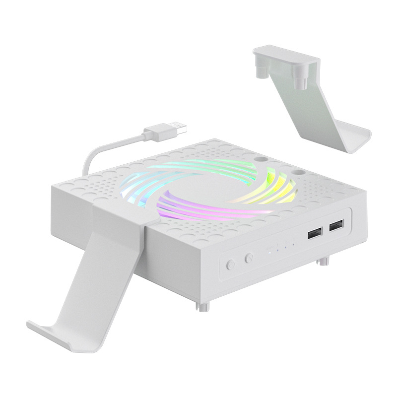 Ventilator za hlađenje Xbox Series X s RGB osvjetljenjem, dizajn otporan na prašinu, napajanje preko USB-a, automatsko podešavanje protoka zraka i montažni kuk.