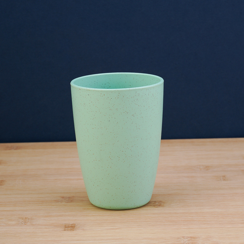 Dantų šepetėlio puodelis iš kviečių šiaudų, logotipo spauda, pritaikomas, Fugue Industry prekinis ženklas