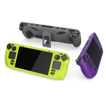 PGTECH силиконов калъф за Steam Deck със стойка; материал: силикон; съвместим модел: Steam Deck; тегло: 181 g