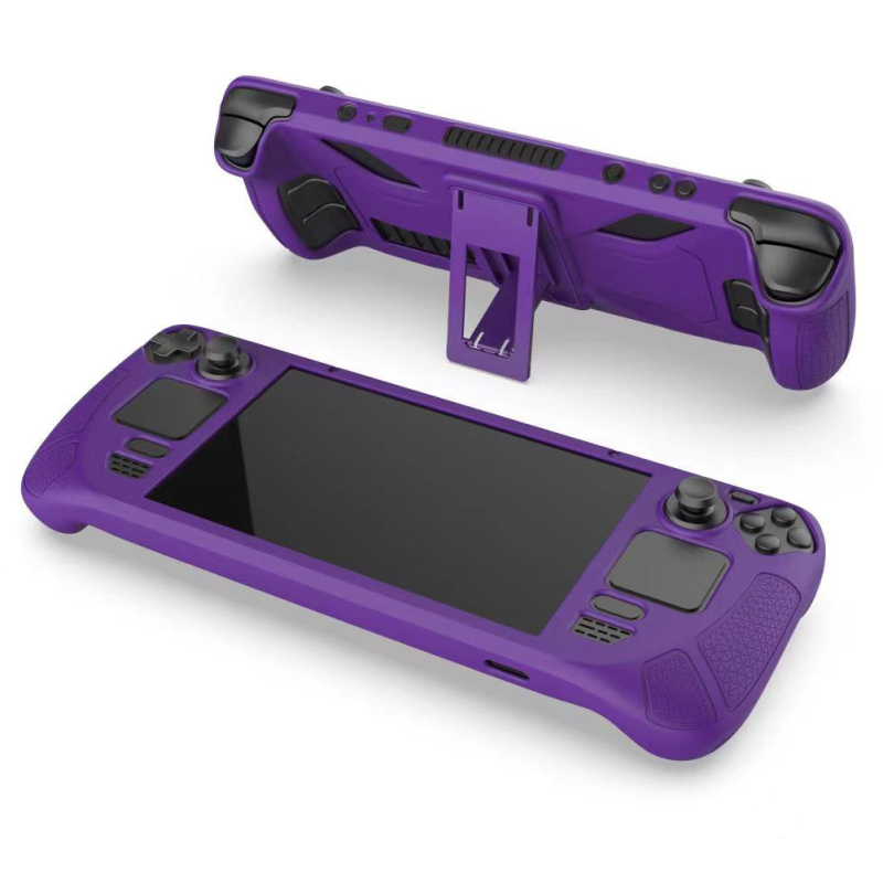 PGTECH силиконов калъф за Steam Deck със стойка; материал: силикон; съвместим модел: Steam Deck; тегло: 181 g